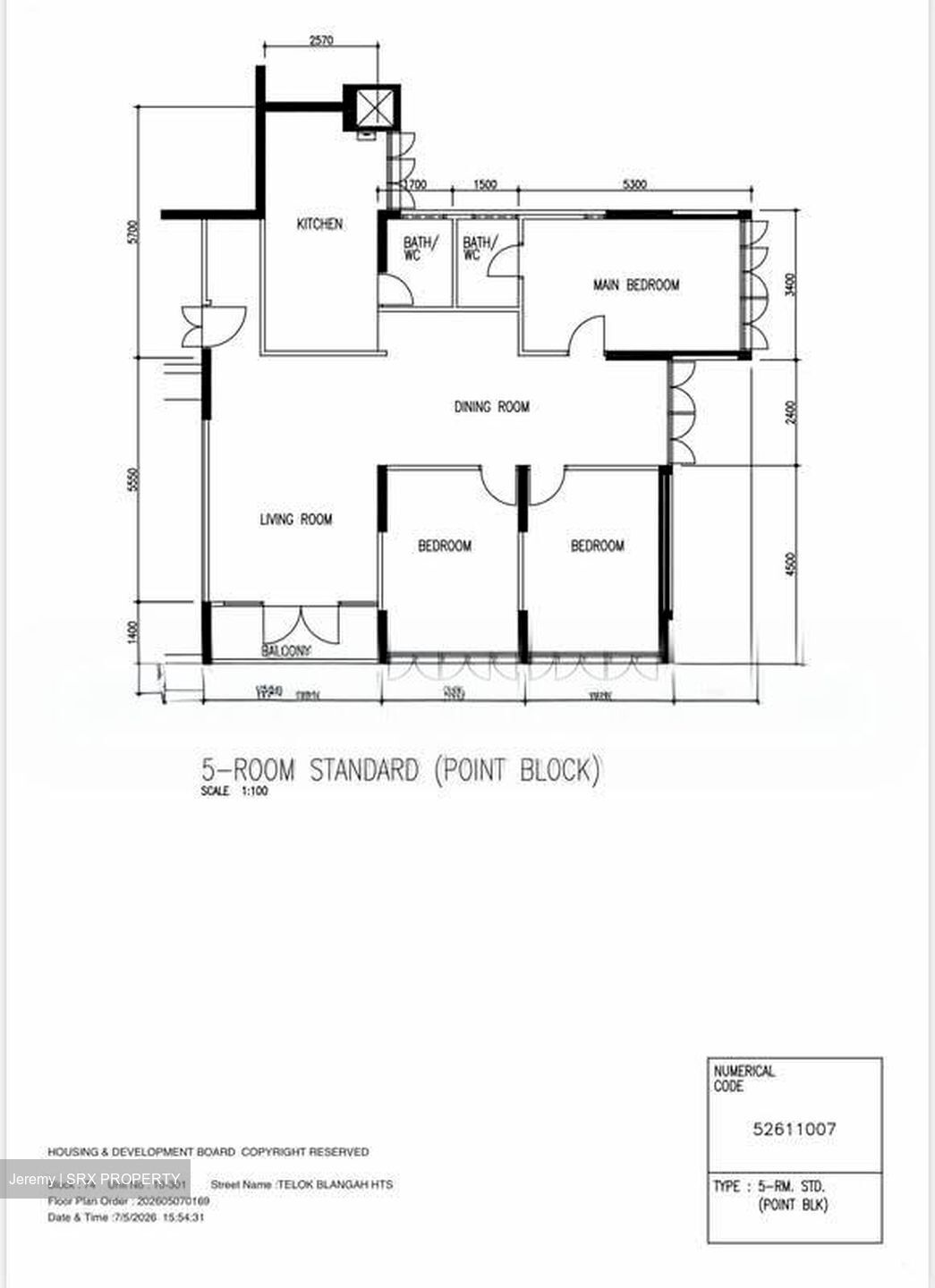 Blk 74 Telok Blangah Heights (Bukit Merah), HDB 5 Rooms #568268111
